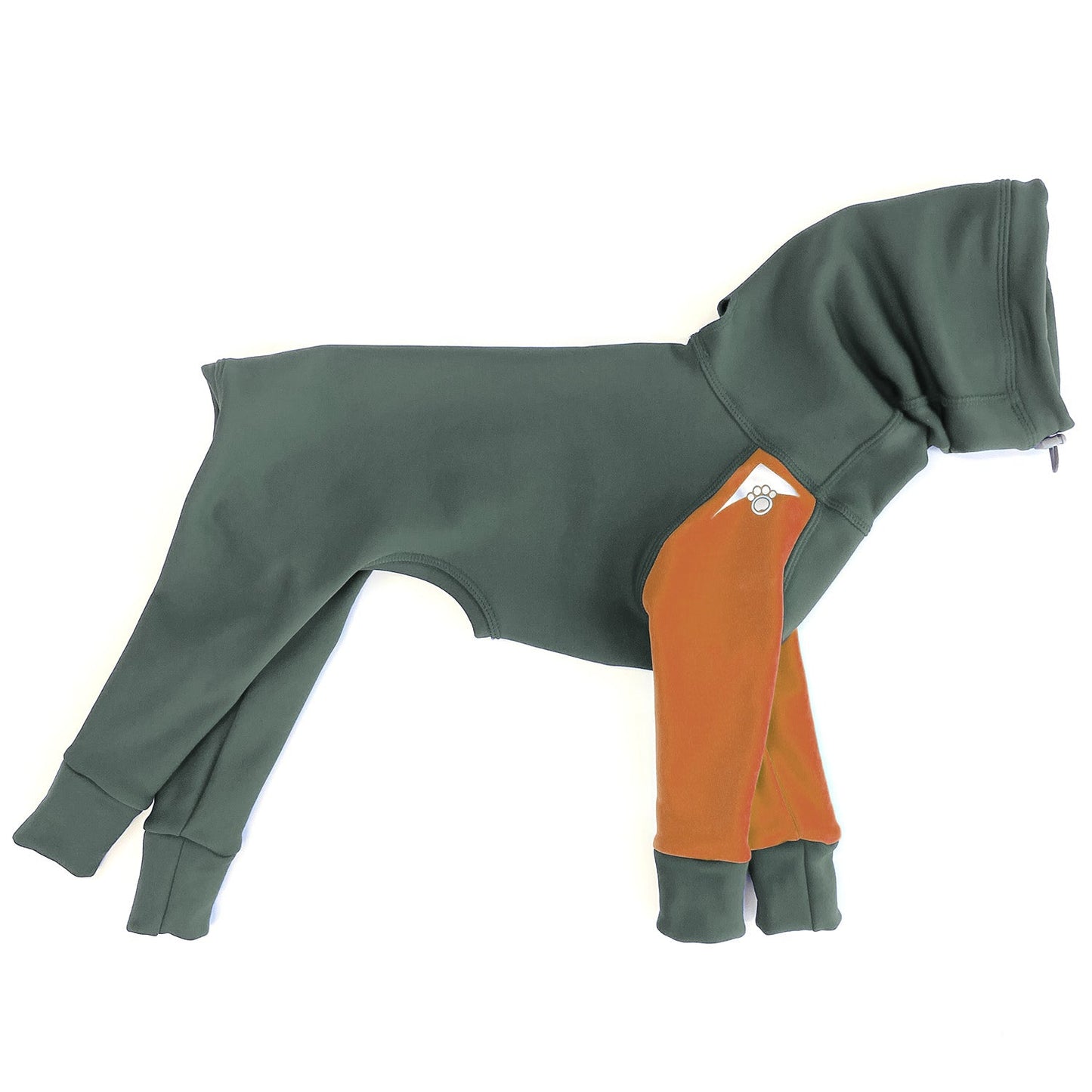 Z'Hoodie Active - Slate Green and Orange