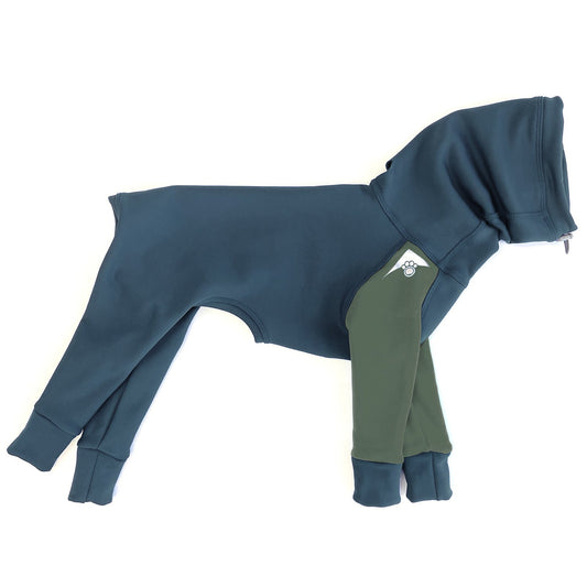 Z'Hoodie Active - Bleu acier etvert ardoise